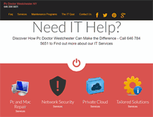 Tablet Screenshot of pcdoctorwestchester.com